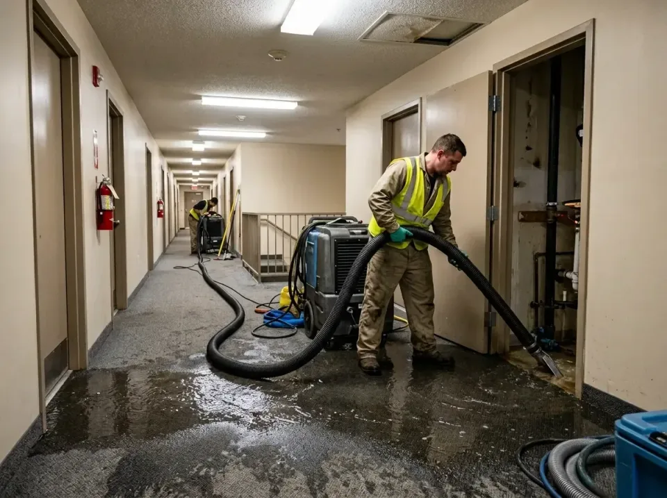 multi-unit-apartment-hallway-f-005 — frequently asked questions, Emergency Burst Pipe Water Extraction & Removal in Metropol…